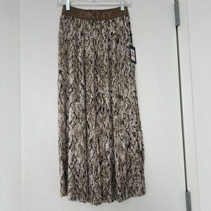 NWT DKNY Satin Pleated Skirt